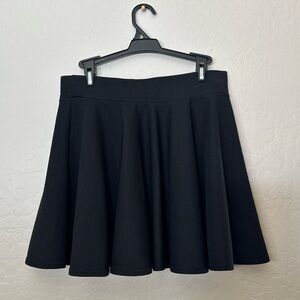 Size large flared black skater skirt